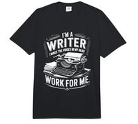 Je suis écrivain, Je Fais en sorte Que Les Voix de ma tête travaillent pour Moi Comfort Colors Adult Heavyweight T-Shirt
