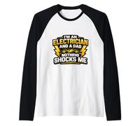 Je suis électricien et Papa, Rien ne me choque, père et Enfant Manche Raglan