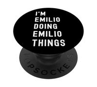 Je suis Emilio Qui Fait des Choses à Emilio PopSockets PopGrip Adhésif