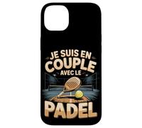 Je suis en Couple avec Le Padel Joueur Passion Coque pour iPhone 14 Plus