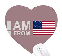 je suis en provenance des Ã‰tats - unis Jeux de tapis de souris en forme de coeur