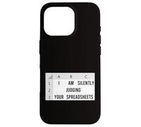 Je suis en train de juger silencieusement vos feuilles de calcul, un comptable amusant Coque pour iPhone 16 Pro