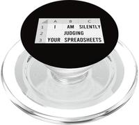 Je suis en train de juger silencieusement vos feuilles de calcul, un comptable amusant PopSockets PopGrip pour MagSafe