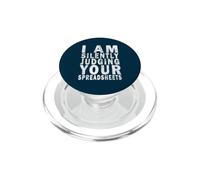 Je suis en Train de Juger silencieusement Vos Feuilles de calcul, Un Comptable Amusant PopSockets PopGrip pour MagSafe