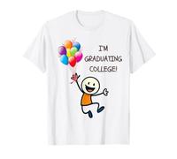 Je suis en Train de Terminer Mes études universitaires ! Figurine en Forme de bâton Happy Person T-Shirt