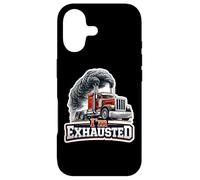 Je suis épuisé Funny Truck Driver Exhust Trucker Trucker Truckie Pun Coque pour iPhone 17