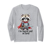 Je suis épuisé, Lord Raccoon Knight Medieval Manche Longue