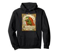 Je suis épuisé, mème Fantastique médiéval de M'Lord Frog Knight Sweat à Capuche