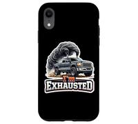 Je suis épuisé Un Jeu de Mots Amusant pour Un propriétaire de camionnette Coque pour iPhone XR