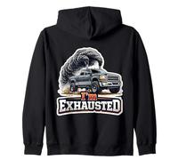 Je suis épuisé Un Jeu de Mots Amusant pour Un propriétaire de camionnette Sweat à Capuche