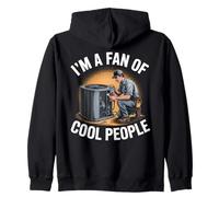 Je suis Fan de Cool People HVAC Technician Sweat à Capuche