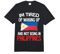 Je suis fatigué de me réveiller et de ne Pas être aux Philippines Comfort Colors Adult Heavyweight T-Shirt
