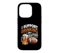 Je suis Favorable à Une soirée de Draft de Football Fantastique à Boire et à rédiger Coque pour iPhone 14 Pro