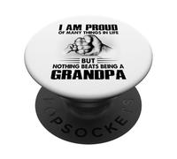 Je suis Fier de Beaucoup de Choses, la Vie, Rien ne Vaut Le Fait d'être Grand-père PopSockets PopGrip Adhésif