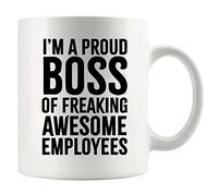 Je Suis Fier D'Être Le Patron D'Employés Formidables. Tasses Drôle Tasse À Café Pratiques Tasse 330Ml Pour Petit Déjeuner Famille Lait