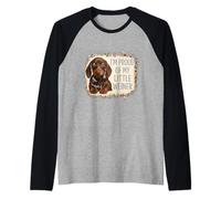 Je suis fière de Mon Petit Chiot Weiner Qui Aime Les Chiens Manche Raglan