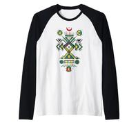 Je suis fière d'être berbère - Motifs Kabyle Manche Raglan