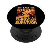 Je suis Forte Je suis Une survivante du Cancer des os PopSockets PopGrip Adhésif