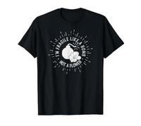 Je suis Fragile comme Une Bombe, Pas Une Fleur rétro T-Shirt Graphique avec Valeur, Homme, Noir, M