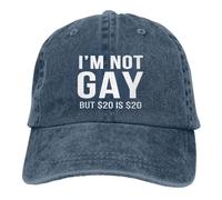 Je suis gay, mais 20 dollars c'est 20 ! Casquette de baseball rétro ajustab