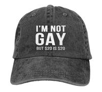 Je suis gay, mais 20 dollars c'est 20 ! Casquette de baseball rétro ajustab