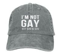 Je suis gay, mais 20 dollars c'est 20 ! Casquette de baseball rétro ajustab