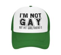 Je suis Gay mais ma Petite Amie est en Maille, Chapeau LGBTQ Gay Pride, Casquette de Baseball pour Hommes et Femmes, Casquette de Camionneur