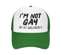 Je suis Gay mais ma Petite Amie est en Maille, Chapeau LGBTQ Gay Pride, Casquette de Baseball pour Hommes et Femmes, Casquette de Camionneur