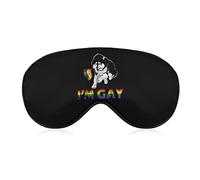 Je suis Gay Pride LGBT drapeau sibérien Husky sommeil masque pour les yeux mignon bandeau pour les yeux couvre les yeux pour femmes hommes cadeaux