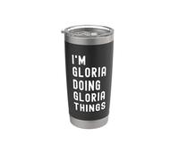 Je Suis Gloria Qui Fait Des Choses à Gloria Gobelet isotherme en acier inoxydable double paroi