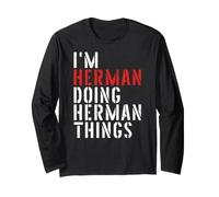 Je suis Herman et Je Fais des Choses pour Herman Manche Longue