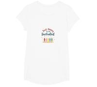 Je suis Heureuse d'être Incluse - Célébration de la diversité T-Shirt, Fille, Blanc, M