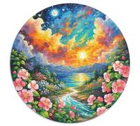 Je suis Hybride Puzzle Rond 1000 Pièces Blumen Enfants Qualité Premium Kunstistique Kunst Activité Assemblage 1000pcs (67.5x67.5cm)