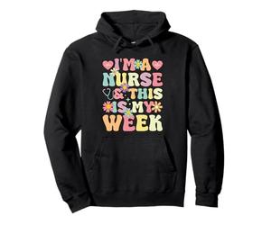Je suis infirmière et C'est ma Semaine Cute Happy Nurse Week 2026 Sweat à Capuche