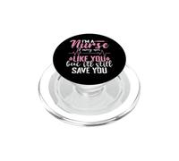 Je suis infirmière, Je ne t'aime Peut-être Pas mais Je Vais Quand même Te sauver PopSockets PopGrip pour MagSafe