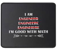 Je suis Ingénieur Et Bon en Maths. Mouse Pad Résistant À Usure Tapis De Souris Durable Tapis De Souris Gaming pour Travail Ordinateur Voyage 25X30Cm