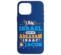 Je suis Israël, la semence de la Religion juive d'Abraham, Isaac et Jacob Coque pour iPhone 16 Pro Max