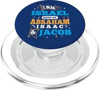 Je suis Israël, la semence de la Religion juive d'Abraham, Isaac et Jacob PopSockets PopGrip pour MagSafe