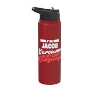 Je suis Jacob : le langage sarcastique dit un nom drôle de Jacob Stainless Steel Insulated Water Bottle