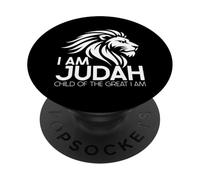 Je suis Judah, l'enfant des Grands, Je suis Un chrétien de la Foi du Lion PopSockets PopGrip Adhésif