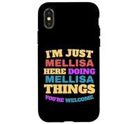 Je suis Just Mellisa Doing Mellisa Things, tu ES la Bienvenue Coque pour iPhone X/XS