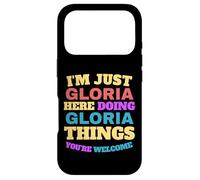 Je suis Juste Gloria Qui Fait Gloria Things, tu ES la Bienvenue Coque pour iPhone 17 Pro