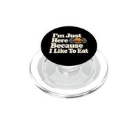 Je suis Juste Ici Parce Que J'aime Manger des haltères PopSockets PopGrip pour MagSafe