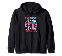 Je suis Juste Jenna Qui Fait Jenna Things Name Sweat à Capuche