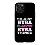 Je suis Juste Kyra Qui Fait des Choses Incroyables avec Kyra Coque pour iPhone 11 Pro