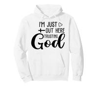 Je suis Juste là, des Hommes et des Femmes chrétiens, reconnaissants et reconnaissants. Sweat à Capuche