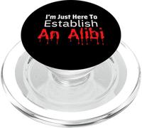 Je suis Juste là pour établir Un Podcast Alibi Serial Killer PopSockets PopGrip pour MagSafe