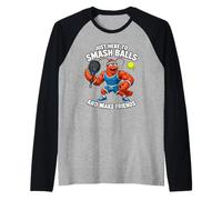 Je suis Juste Là pour Frapper des Balles Et Me Faire des Manche Raglan