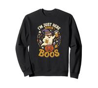 Je suis Juste là pour Halloween avec The Boos Witch Ghost Beer Sweatshirt