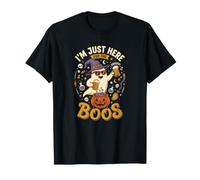 Je suis Juste là pour Halloween avec The Boos Witch Ghost Beer T-Shirt